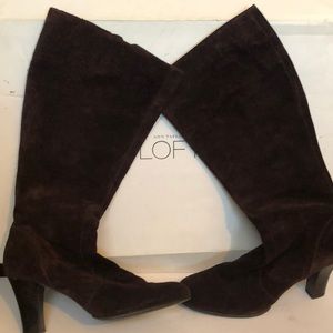 Ann Taylor Loft Brown Suede Boots